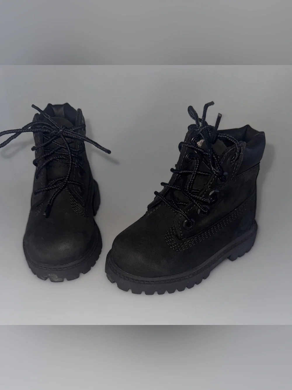 Timberland Toddler Brown Suede Boot Interior Label hiking unisex durable rugged